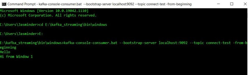 Stream Data From Console To Console Using Apache Kafka